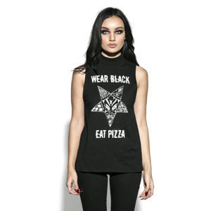 tílko dámské BLACK CRAFT - Wear Black Eat Pizza - PT007WB